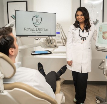 photo of Dr. Baseri With Patient