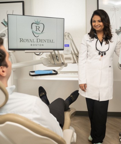 photo of Dr. Baseri With Patient