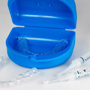 Contents of take-home teeth whitening kit